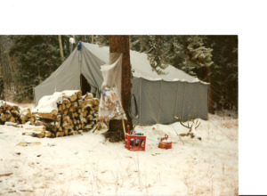 Davis Canvas Wall Tent stove and tarp package