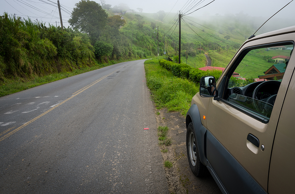 Roads in Costa Rica Countryside
