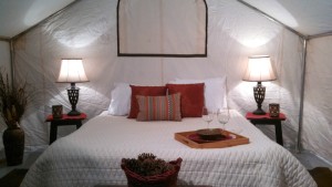 Austin TX Glamour Canvas Tent glamping rentals