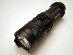 Black Tactical Flashlight