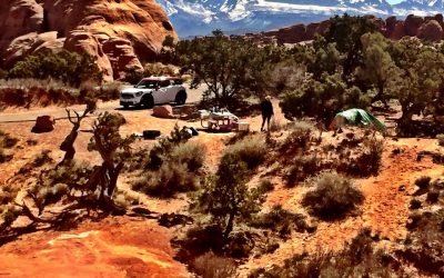 Camp in Moab National Parks