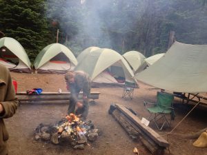 Renting camping gear