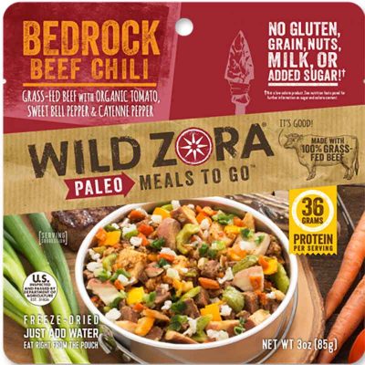 bedrock beef chili front of package