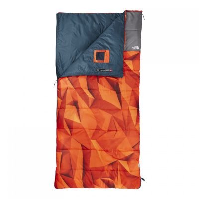 Rectangle bag, orange triangle pattern