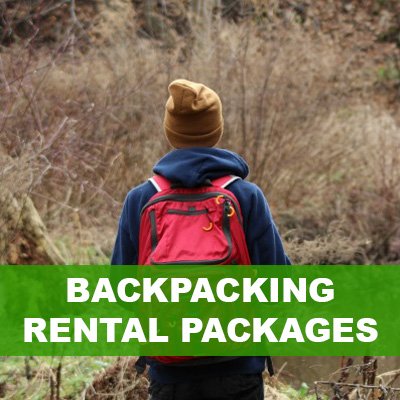 person backpacking