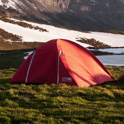 tent in valley