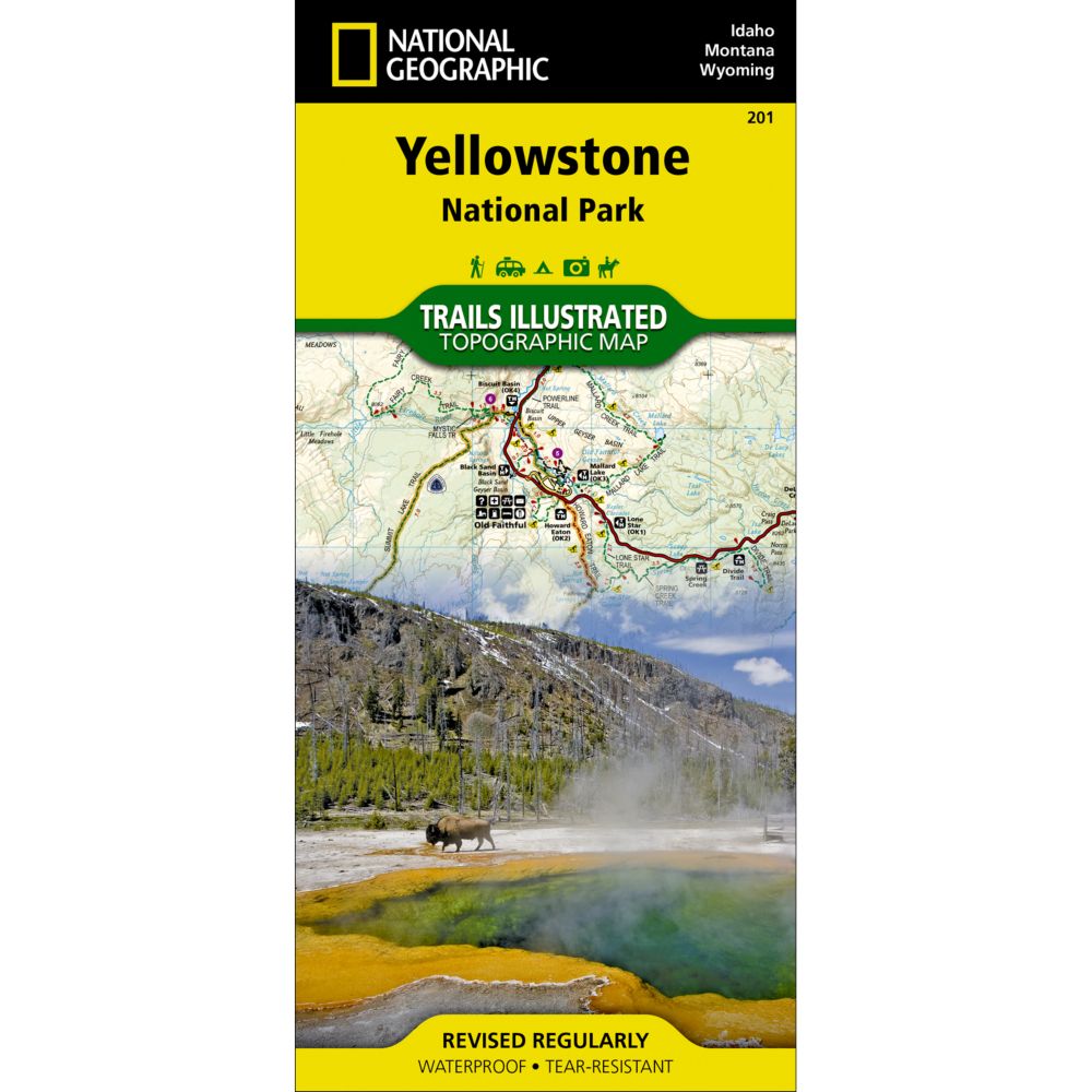 Yellowstone National Park Trail Map - Outdoors Geek