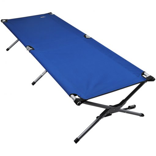 blue foldable cot