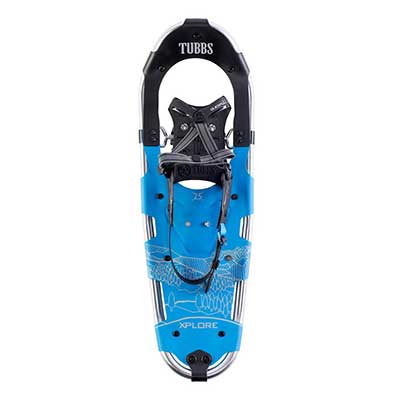 Top view of snowshoes