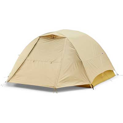 Tan Rainfly over tent