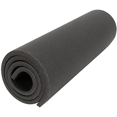 black foam, rolled up pad