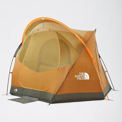 orange 4 person tent without rainfly