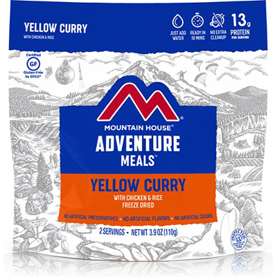freeze dried yellow curry